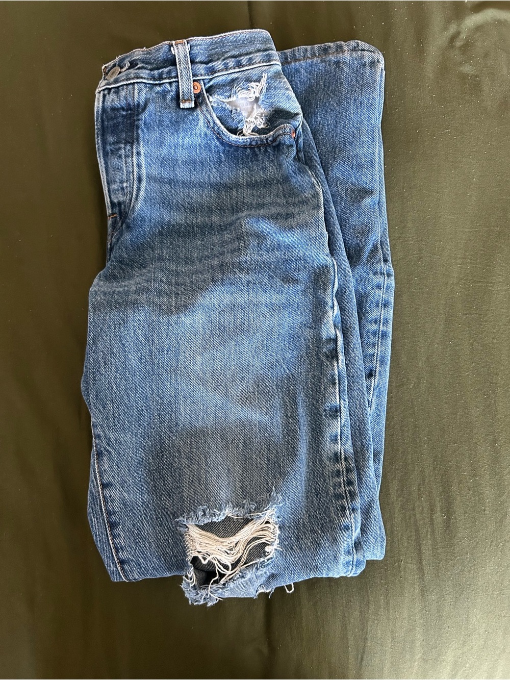Levi's Distressed Blue Women's Jeans
